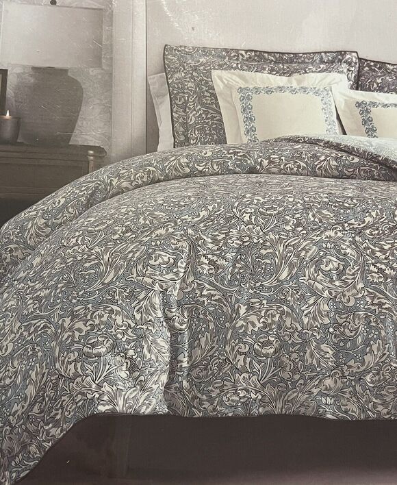 Morris & Co. Other - William MORRIS & CO. KING Duvet Cover Set Blue White Reversible 100% COTTON NWT